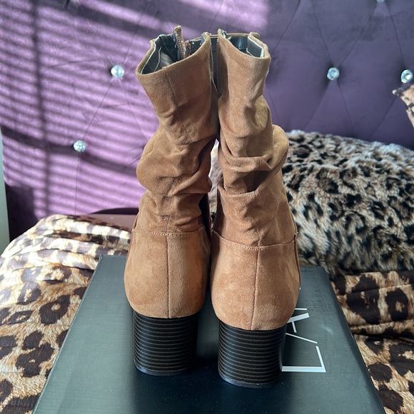 Lane Bryant Cognac Wide Calf Slouch Boot - Picture 3 of 5